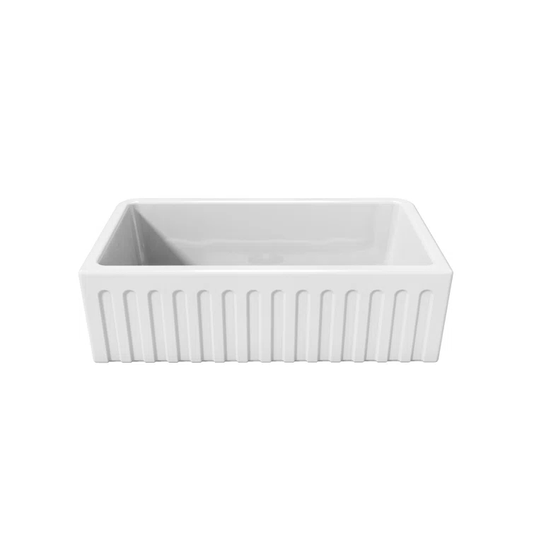 33'' L Farmhouse / Apron Single Bowl Fireclay Kitchen Sink