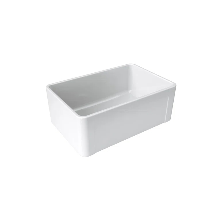 LaToscana 27'' L Farmhouse / Apron Single Bowl Fireclay Kitchen Sink LTW2718W