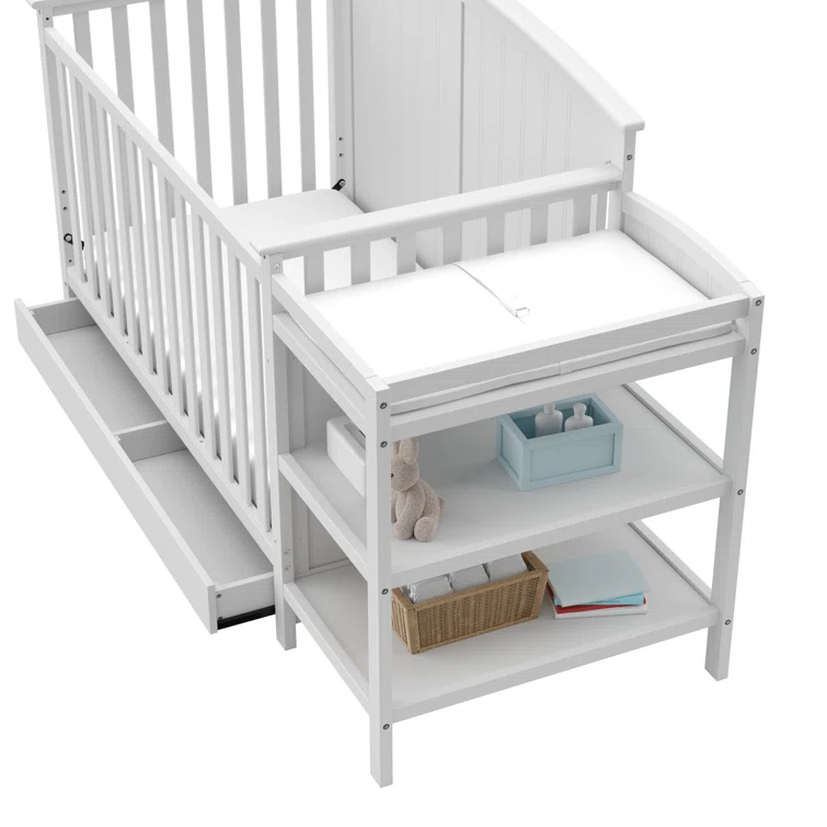 Steveston 5-in-1 Convertible Crib and Changer with Storage