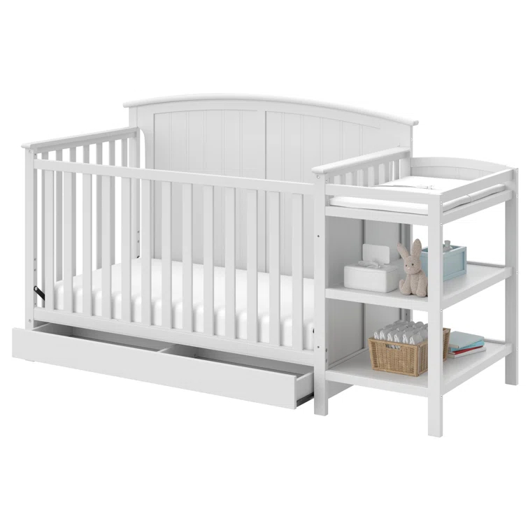 Steveston 5-in-1 Convertible Crib and Changer with Storage