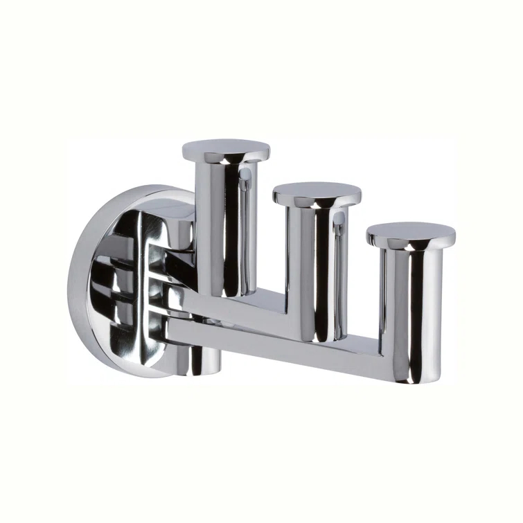 Kubic Pivoting Triple Robe Hook