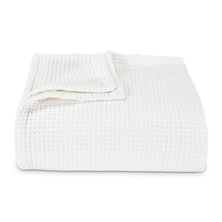 Vera Wang Vera Wang Waffleweave Cotton Blanket
