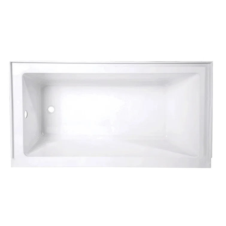 Kingston Brass Aqua Eden 60-Inch Acrylic Rectangular Drop-In Tub