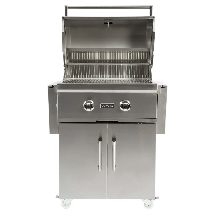 Coyote Grills 2 - Burner Countertop Gas Grill with Cabinet
