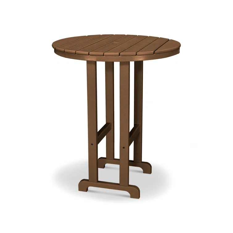 Round Farmhouse Bar Table