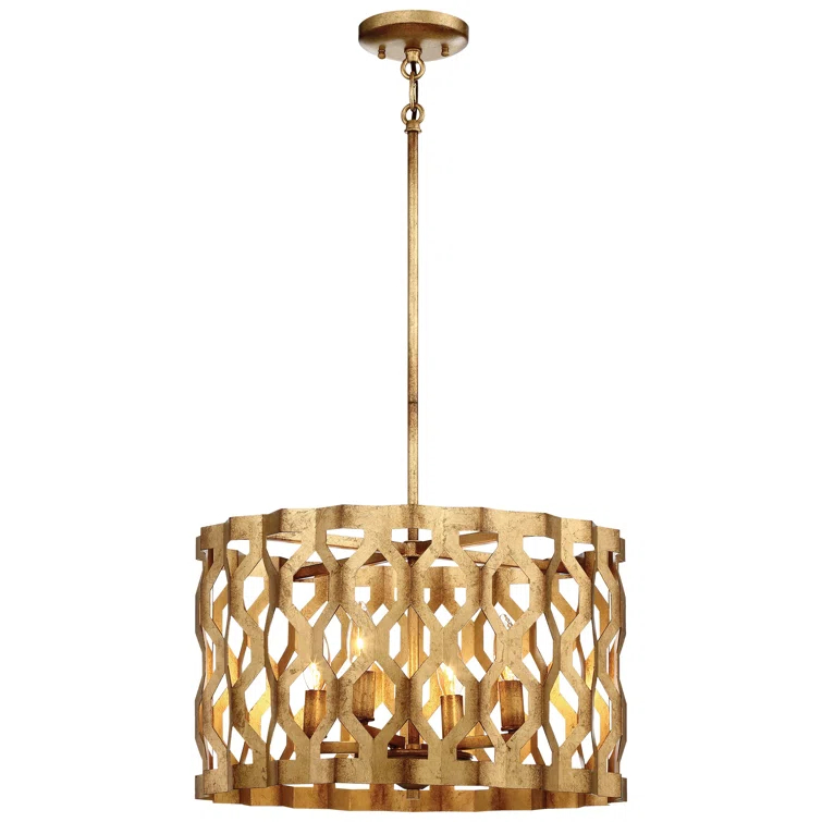 Coronade 4 - Light Dimmable Drum Chandelier