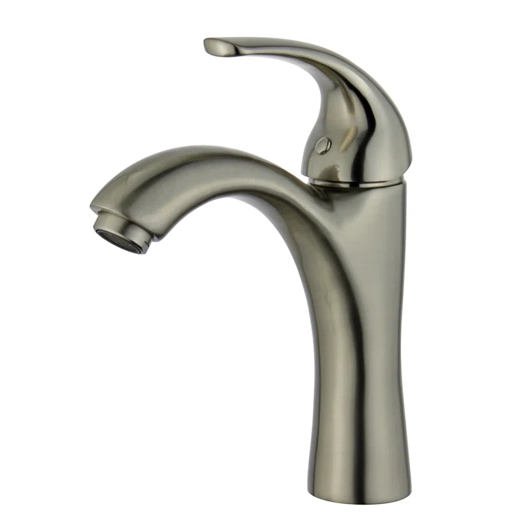 Bellaterra Home 10165B1-BN Seville Single-Hole Bathroom Faucet with Drain Assembly