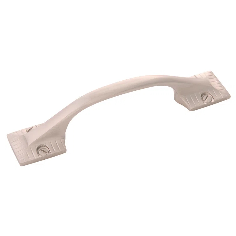 Brushed Nickel Traditional Bar Handle with Mounting Hardware