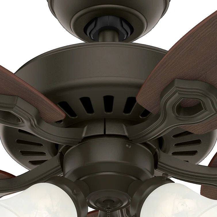 42" Builder 5 - Blade Standard Ceiling Fan with Pull Chain and Light Kit Included