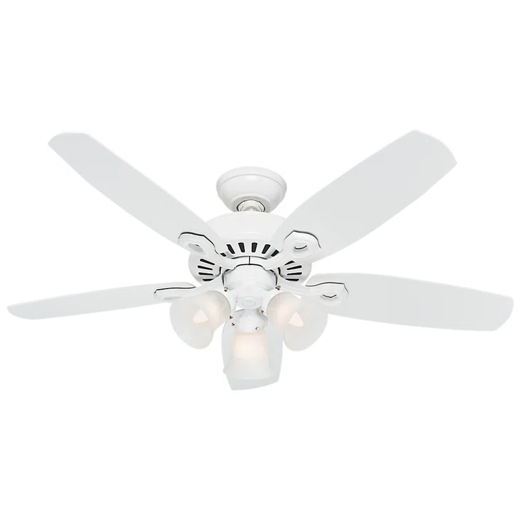 42" Builder 5 - Blade Standard Ceiling Fan with Pull Chain and Light Kit Included