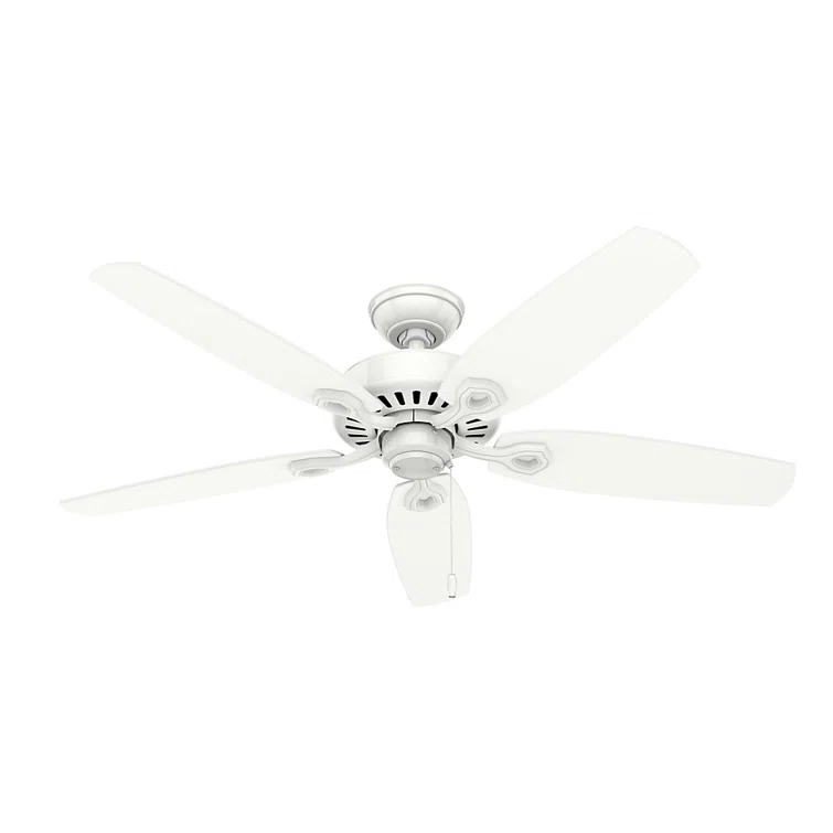 Builder Plus 52"5 - Blade Standard Ceiling Fan with Pull Chain and Light Kit Included