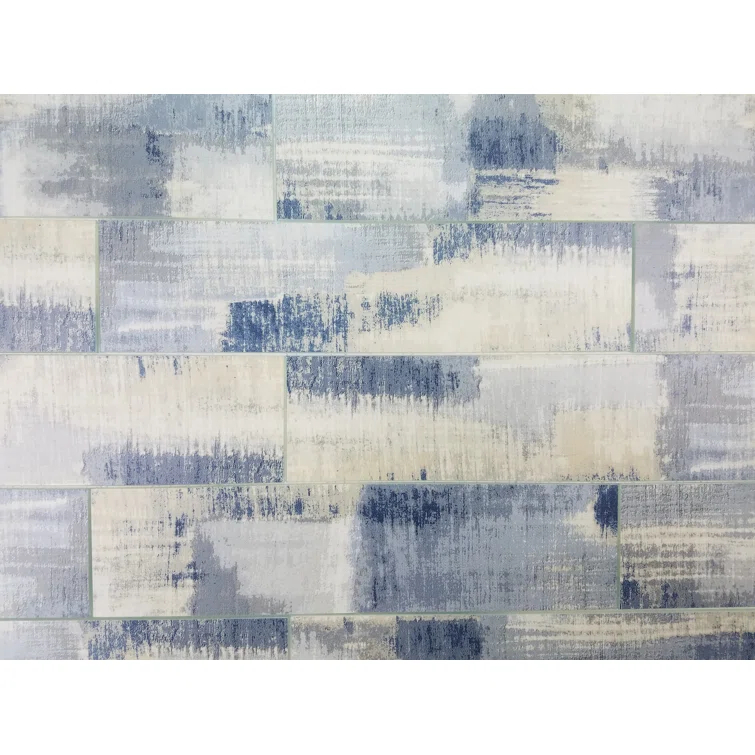 Abolos Nature 4 in. x 16 in. Marble Look Glass Straight Edge Large Format Subway Decorative Kitchen & Bathroom Wall Tile