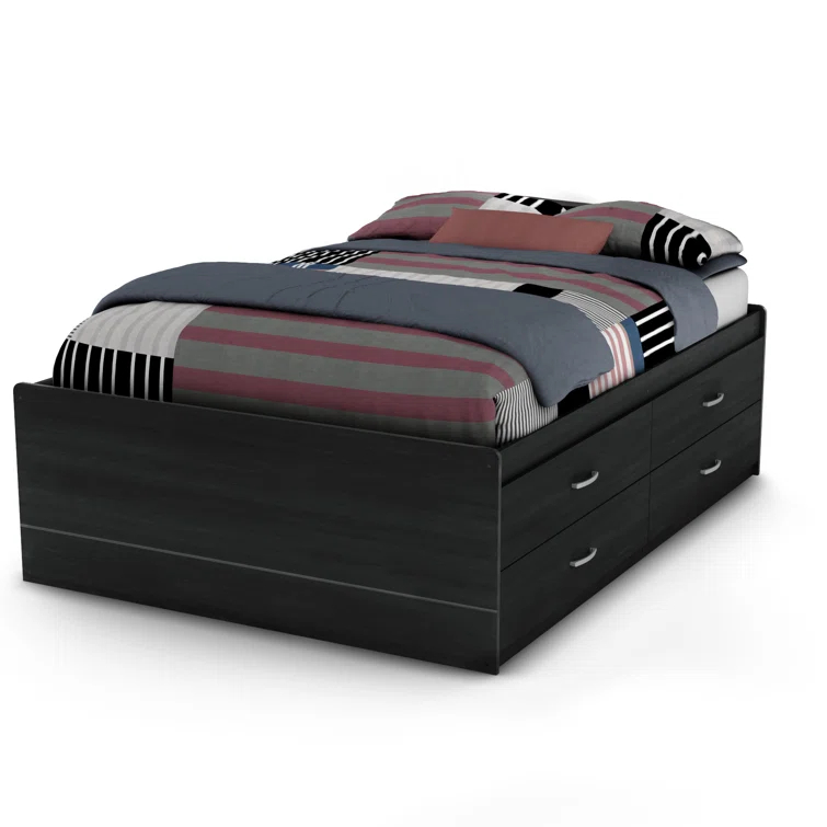 Step One Full Platform Bed with Drawers