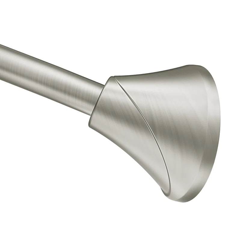 Moen 5-Foot Adjustable Tension Single Curved Shower Curtain Rod