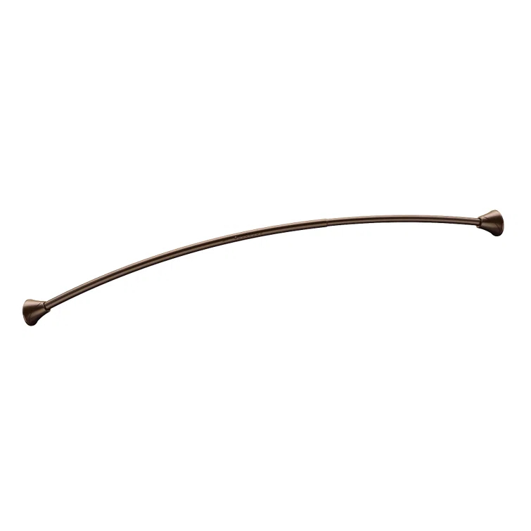 Moen 5-Foot Adjustable Tension Single Curved Shower Curtain Rod
