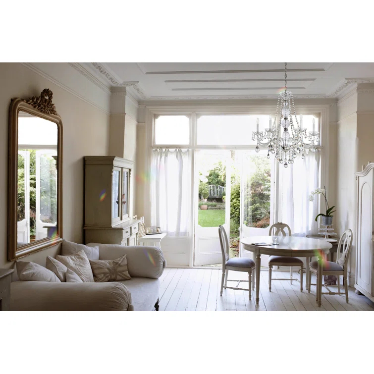 Arlington 6 - Light Glass Classic / Traditional Chandelier