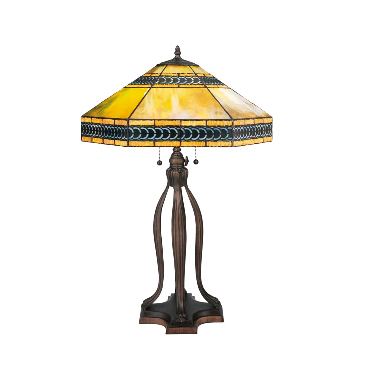 Meyda Lighting Meyda Tiffany & Stained Glass Metal Table Lamp