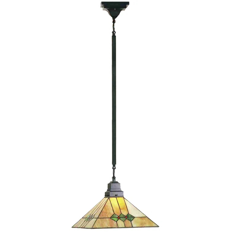 Meyda Lighting Martini Mission 1 - Light Mahogany Bronze Single Pendant