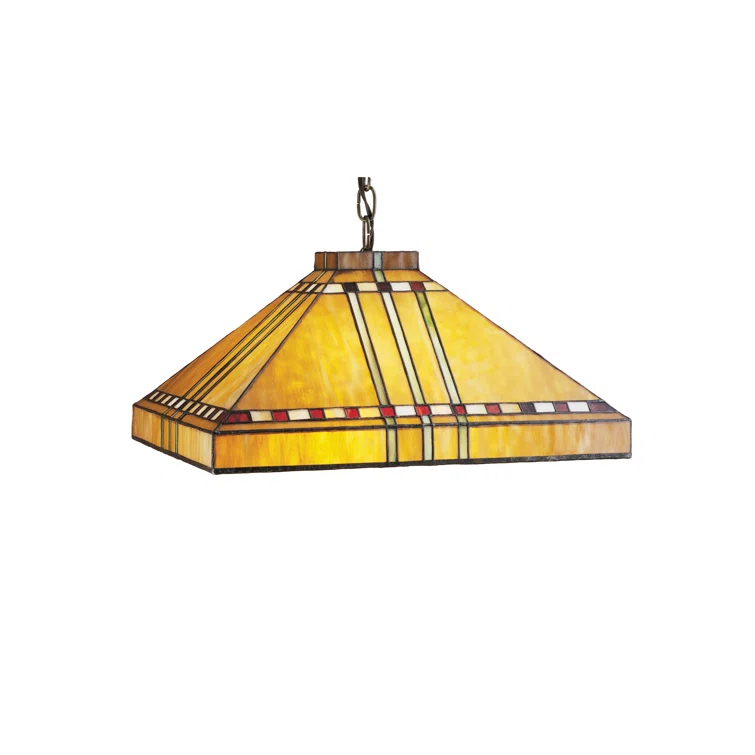 Mission 3 - Light Mahogany Bronze Single Pendant