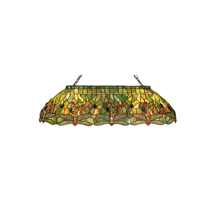 Meyda Lighting Meyda Tiffany & Stained Glass 6 - Light Mahogany Bronze Pool Table Lights Pendant