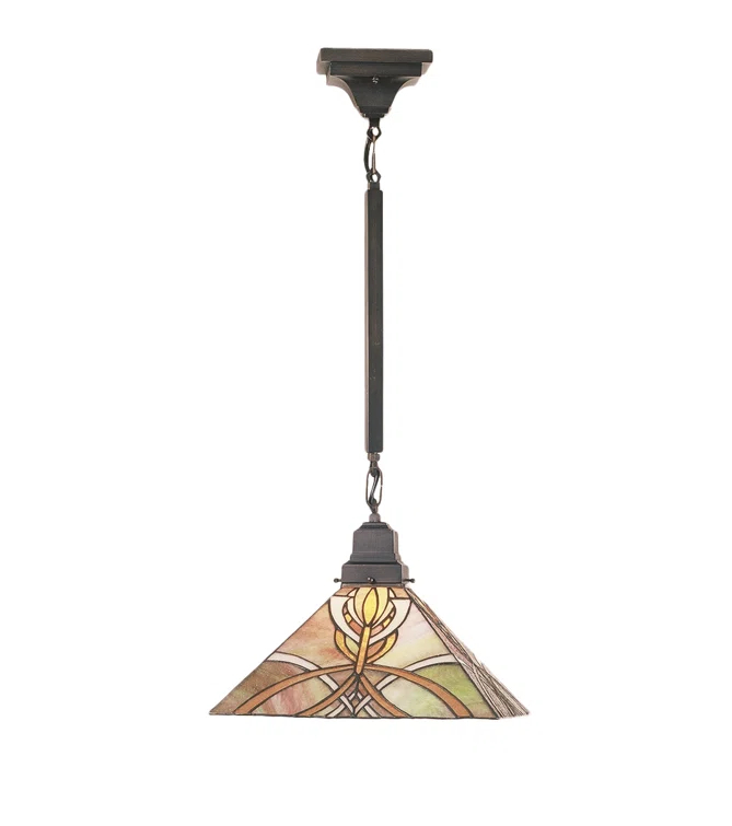 Meyda Tiffany & Stained Glass 1 - Light Mahogany Bronze Single Pendant
