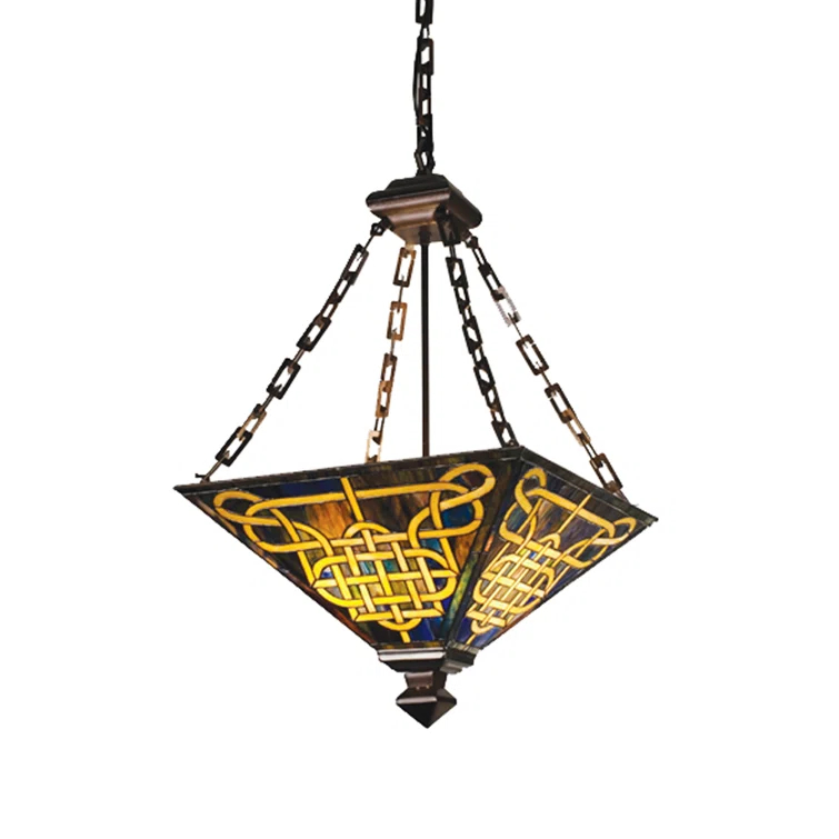 4 - Light Dimmable Geometric Chandelier