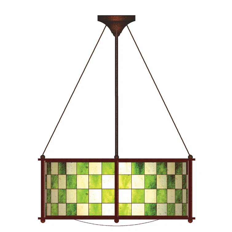 Meyda Lighting Meyda Tiffany & Stained Glass 3 - Light Dimmable Drum Chandelier