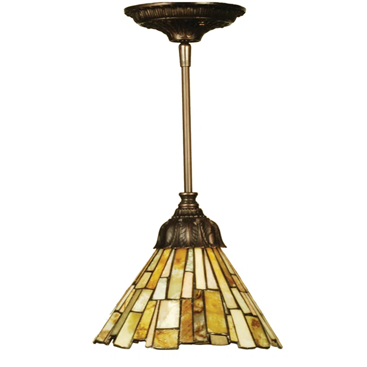 Delta Jadestone 1-Light Mini Pendant in Mahogany Bronze