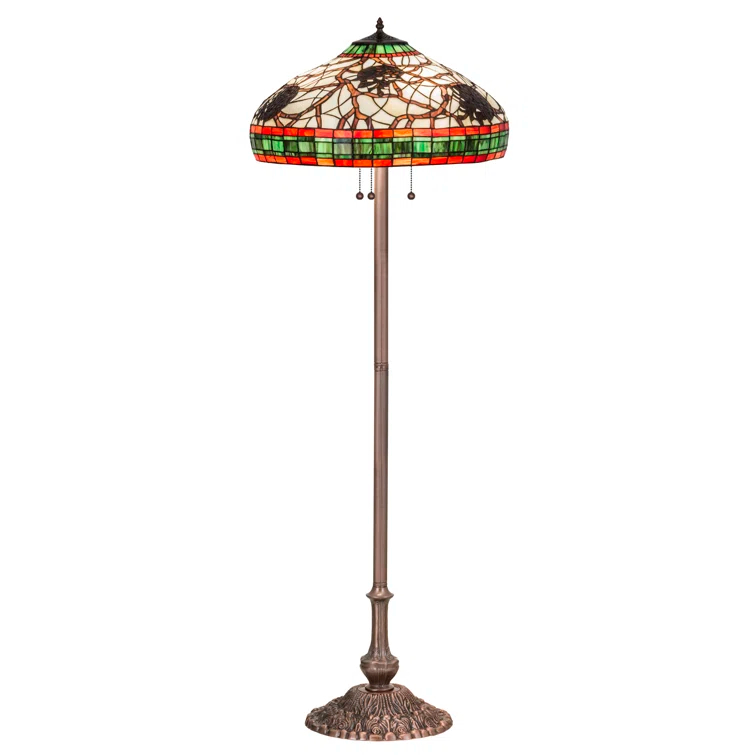 Meyda Lighting Pinecone 61'' Bronze Traditional Floor Lamp