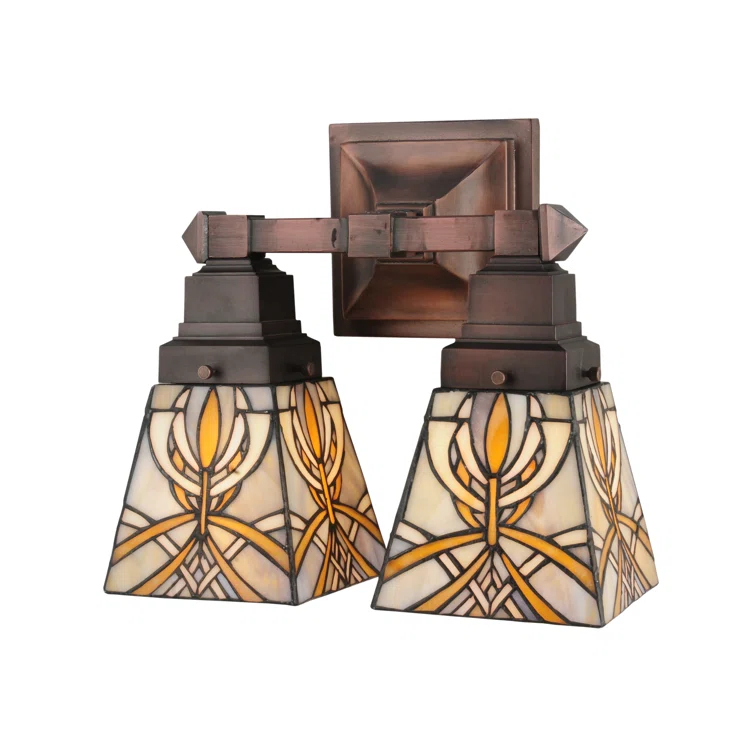 Meyda 12"W Glasgow Bungalow 2 LT Wall Sconce.609