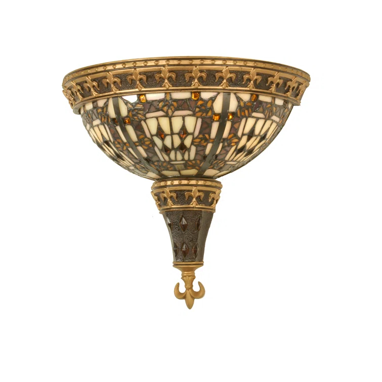 Meyda 18"W Fleur-de-lis Wall Sconce.604