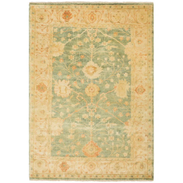 Oushak Hand Knotted Wool Oriental Rug