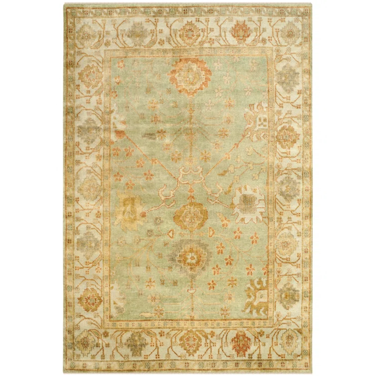 Oushak Hand Knotted Wool Oriental Rug