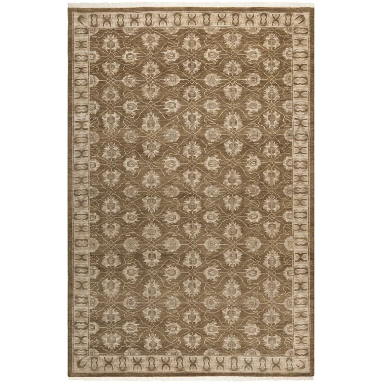 Oushak Hand Knotted Wool Oriental Rug