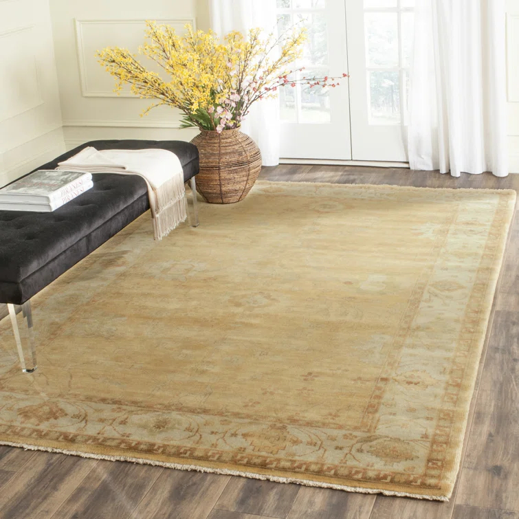 Oushak Hand Knotted Wool Oriental Rug