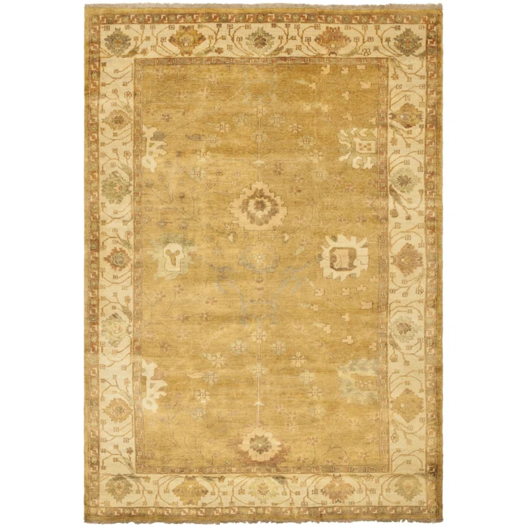 Oushak Hand Knotted Wool Oriental Rug