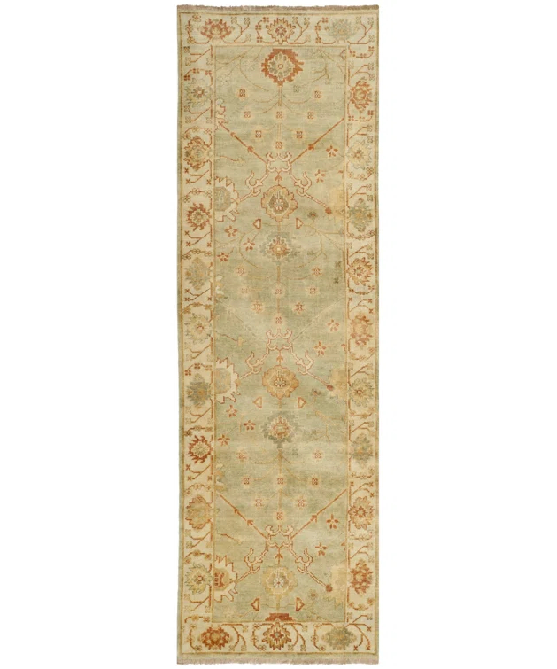Oushak Hand Knotted Wool Oriental Rug