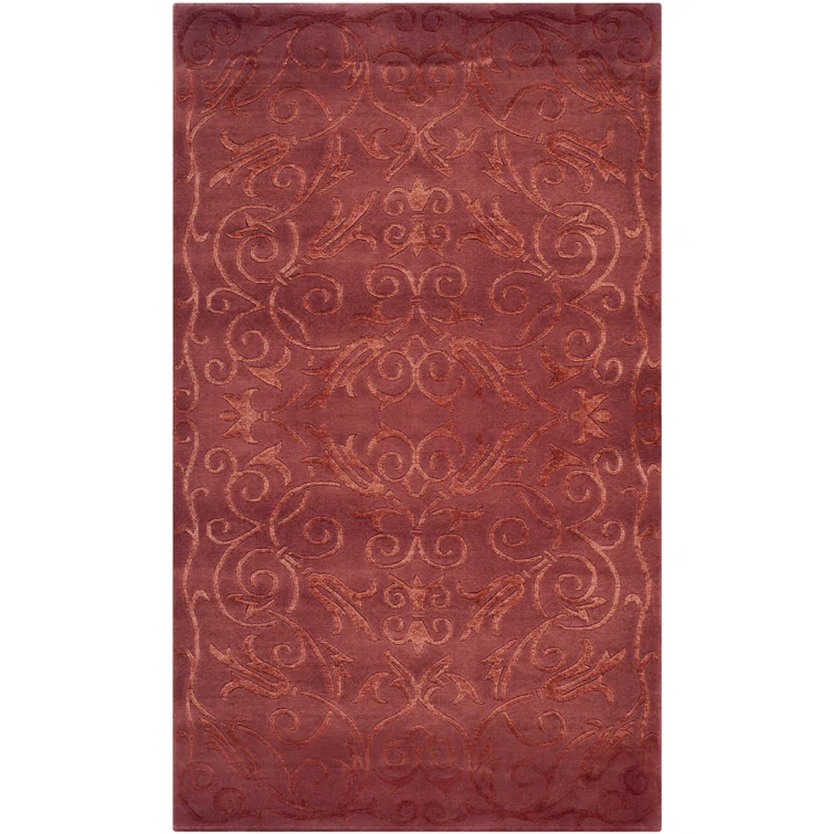 Tibetan Hand Knotted Silk & Wool Pile Oriental Rug