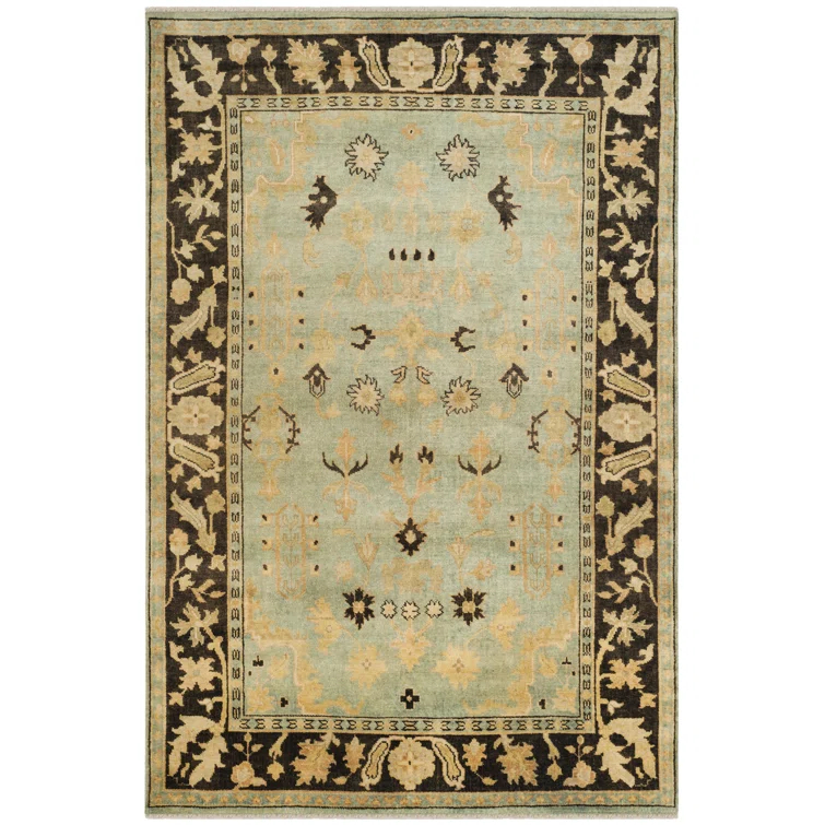 Oushak Hand Knotted Wool Oriental Rug