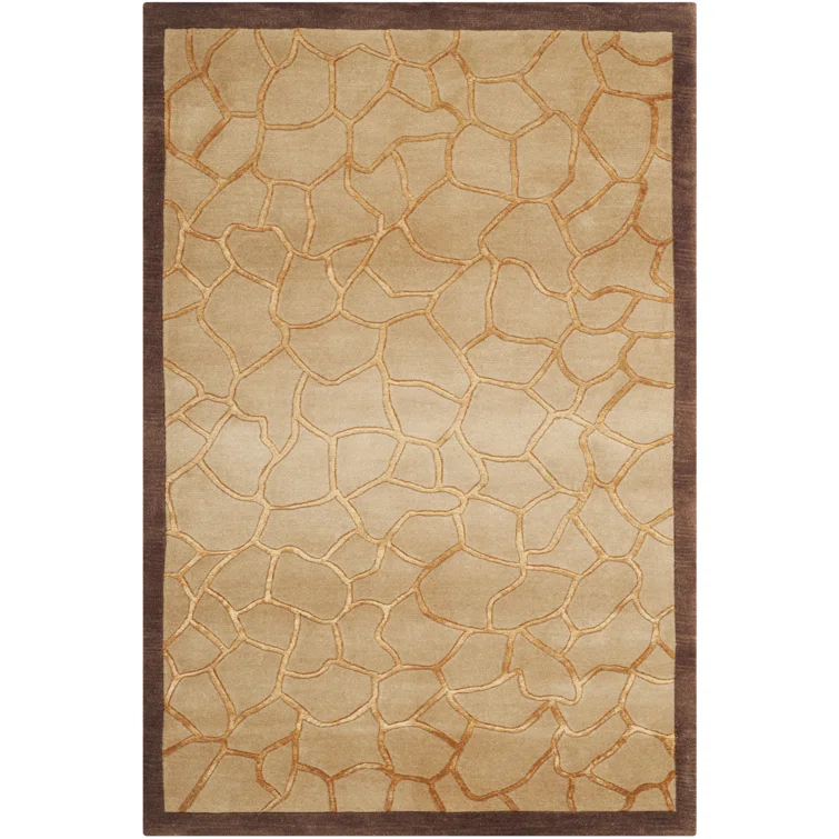 Ipswich Hand Knotted Silk & Wool Pile Abstract Rug