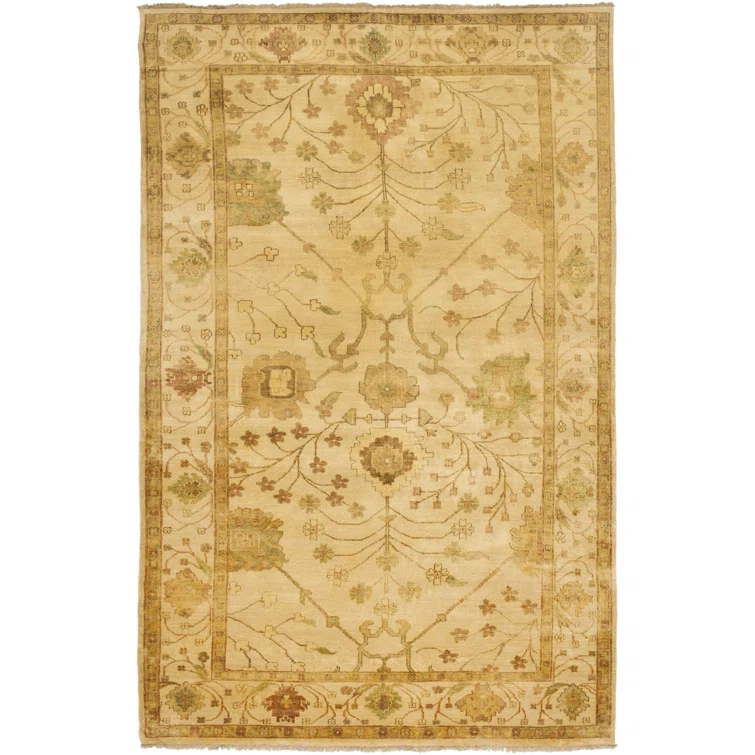 Oushak Hand Knotted Wool Oriental Rug
