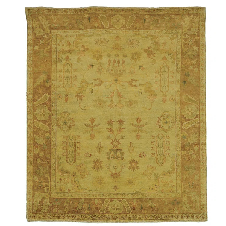 Oushak Hand Knotted Wool Oriental Rug