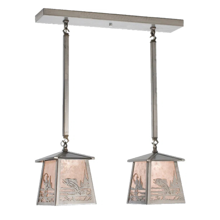 Rustic Lodge 2 - Light Rust Kitchen Island Pendant