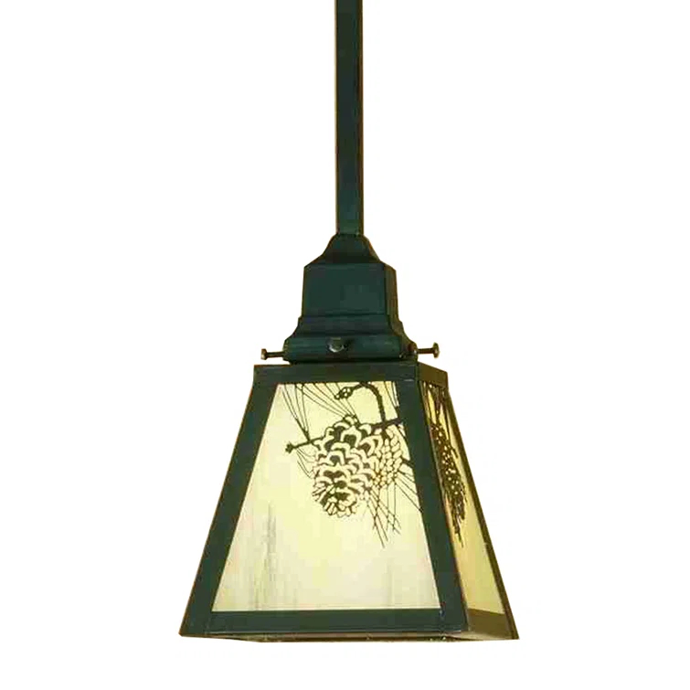 1 - Light Craftsman Brown Lantern Pendant
