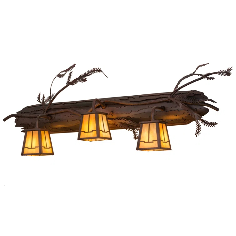Rustic Lodge 3 - Light Dimmable Vanity Light