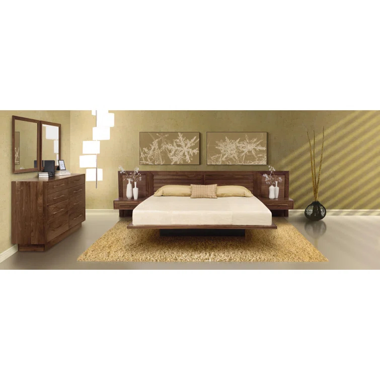 Moduluxe Solid Wood Slat Bed