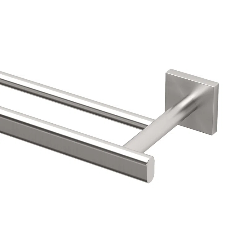 Elevate 24" Wall Mount Double Towel Bar | Towel Rack with 2 Bars