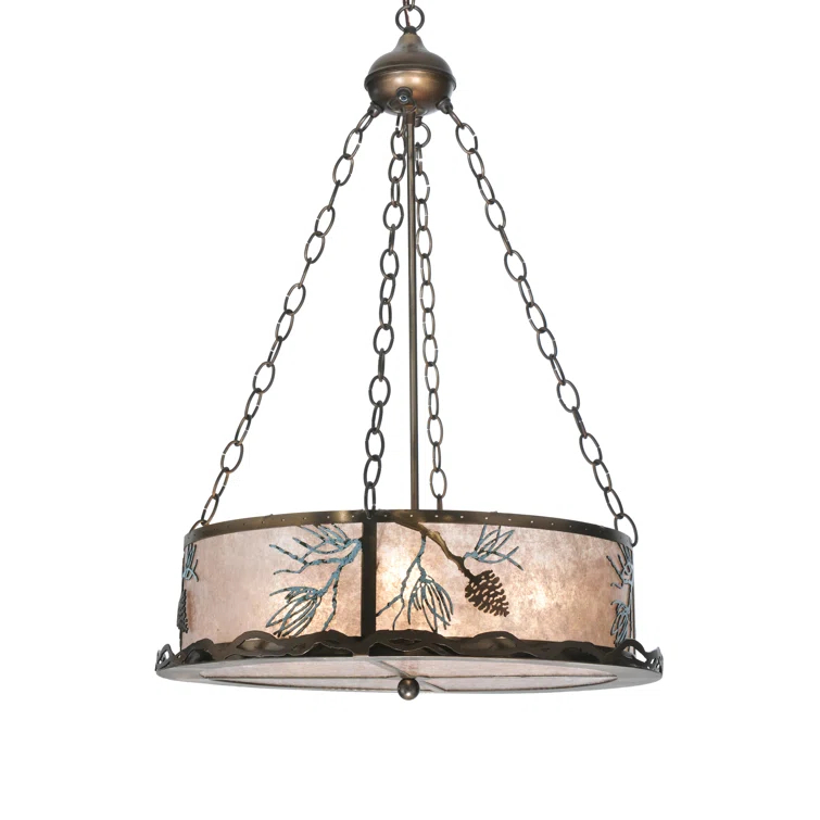 4 - Light Drum Chandelier