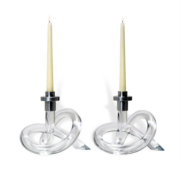 Interlude Ava 8'' H Tabletop Candlestick (Set of 2)