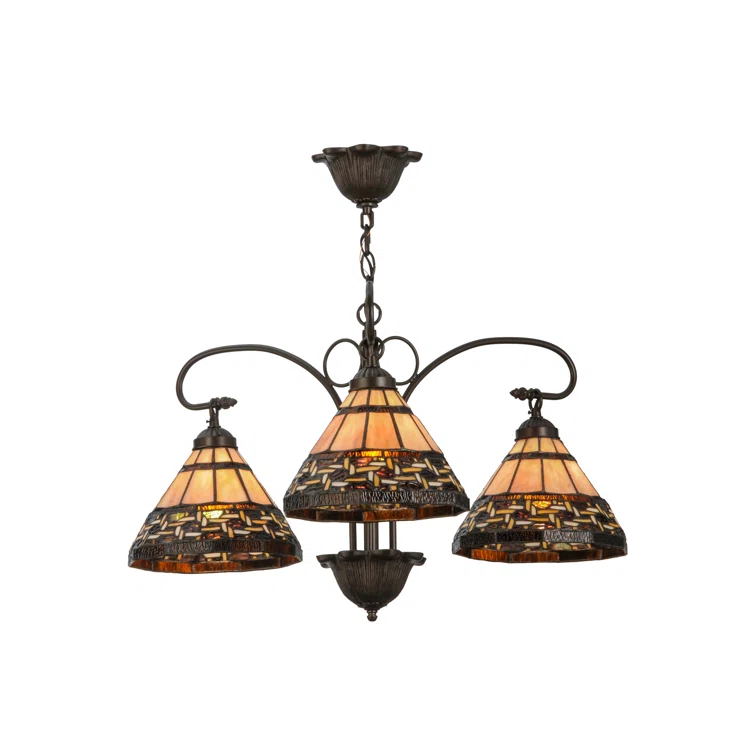 Meyda Tiffany & Stained Glass 3 - Light Classic / Traditional Chandelier